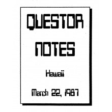 Alive! (Research) Notes - 1987